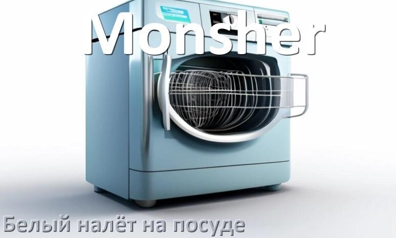 
Почему после посудомоечной машины Monsher остаётся белый налёт на посуде