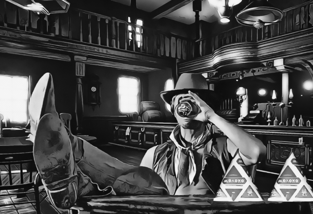 Фото: Коллаж к эссэ о Ленинградских ковбоях. Андрей Гусаков, 2020г. Из личного архива.