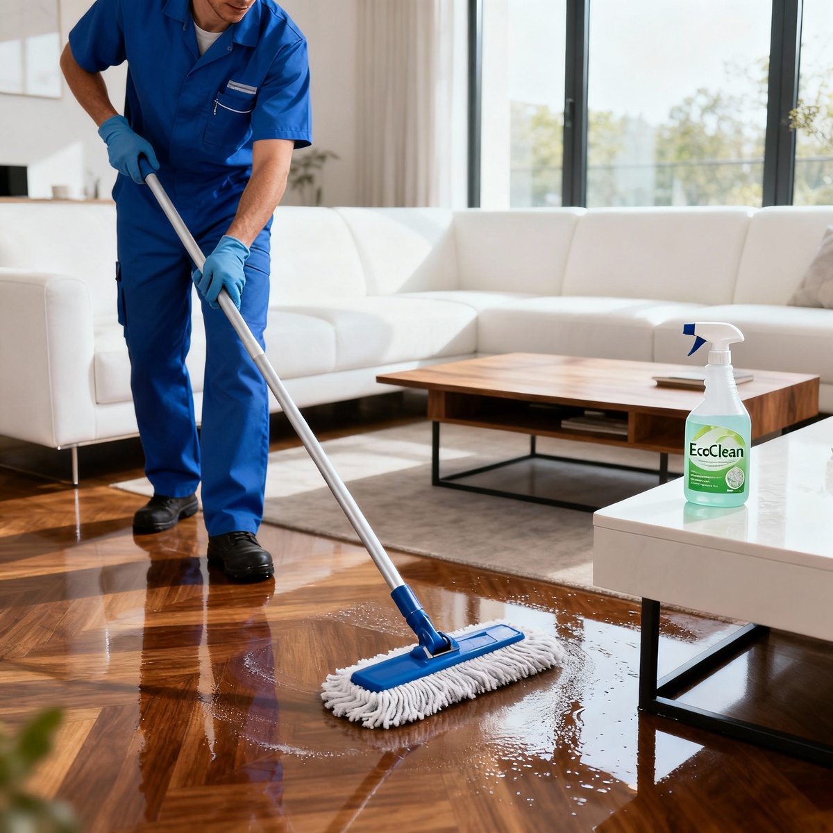 Влажная уборка пола дома