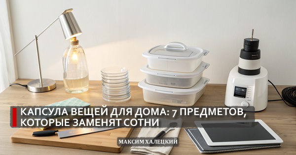Капсула вещей для дома: 7 предметов, которые заменят сотни