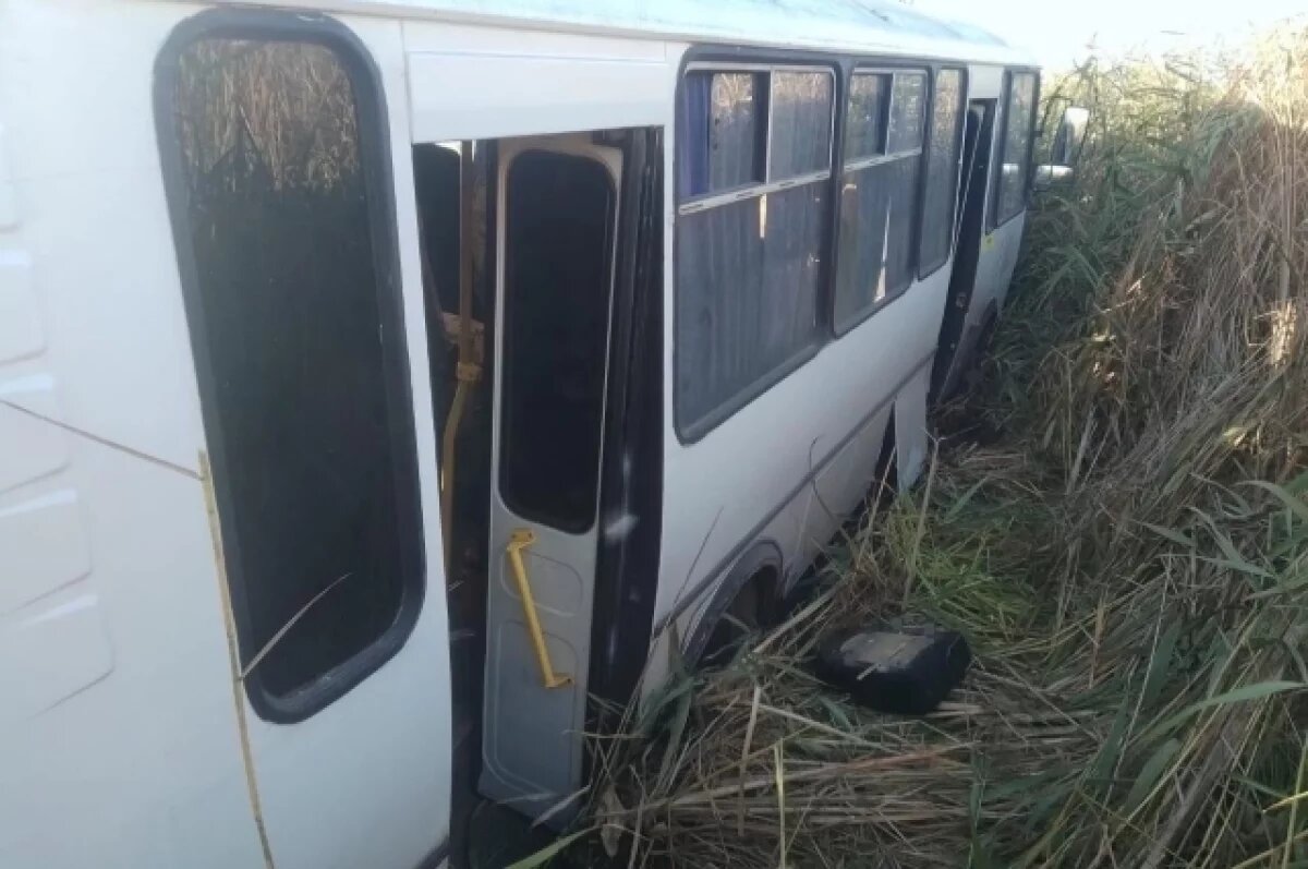    В Тамбовской области рейсовый автобус попал в жёсткое ДТП