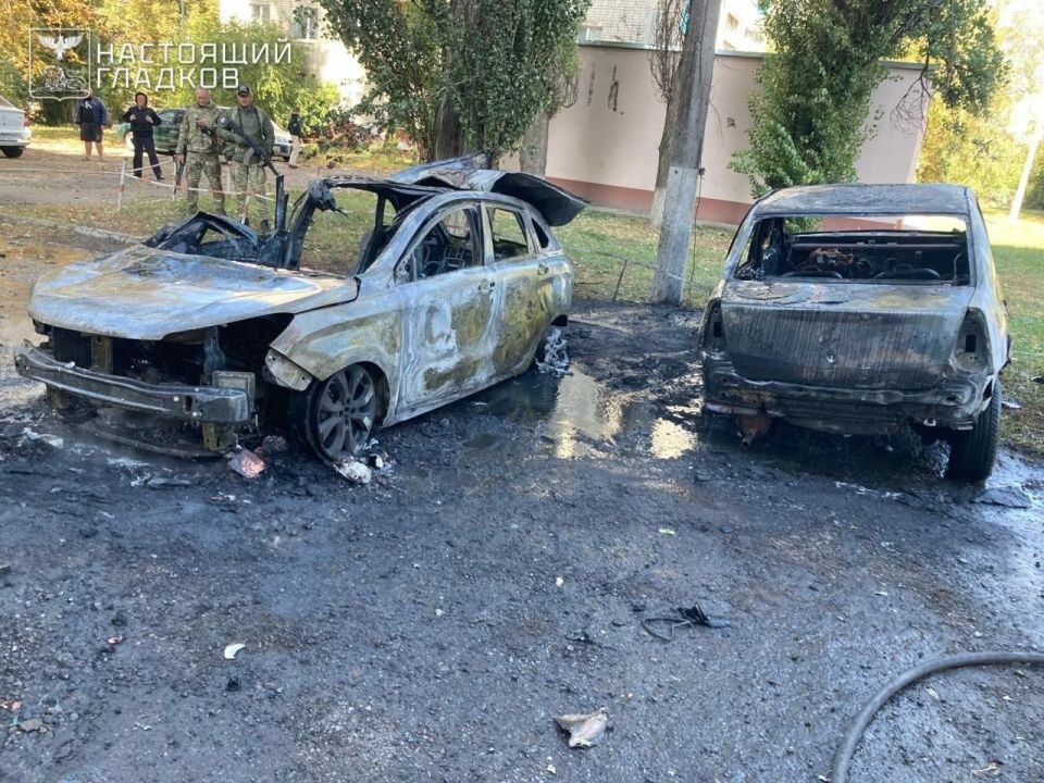    Атака в Белогородской области. Источник: t.me/vvgladkov