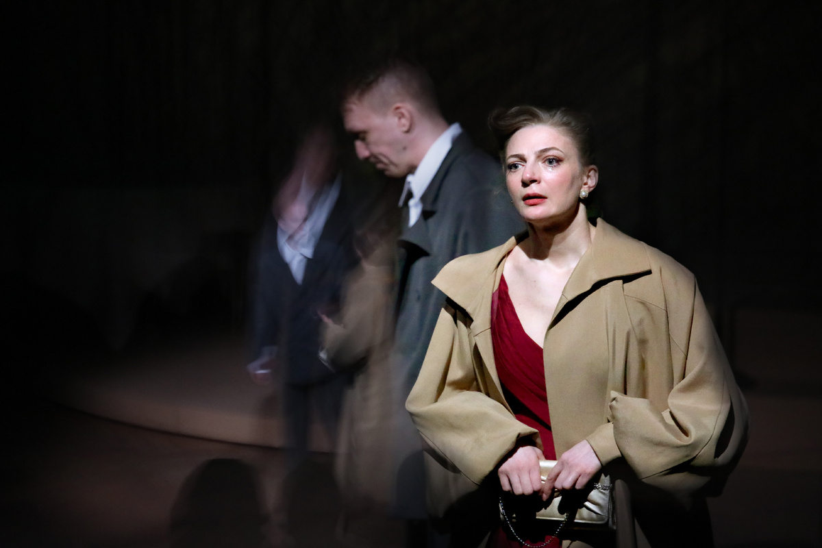 Екатерина Аникина в спектакле "Варшавская мелодия", 2025 г. Фото автора.