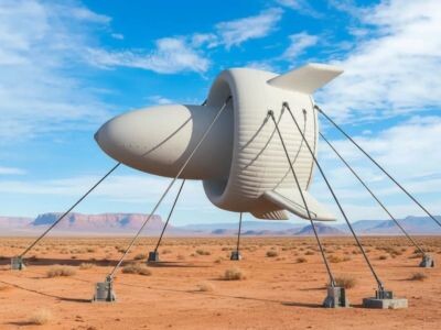    В Китае испытали самую мощную летающую ветровую турбину