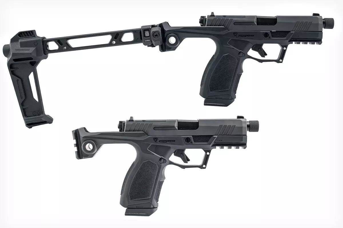 GX4 Strike Bravo выпускается в двух вариантах: с креплением Strike Industries и без него.