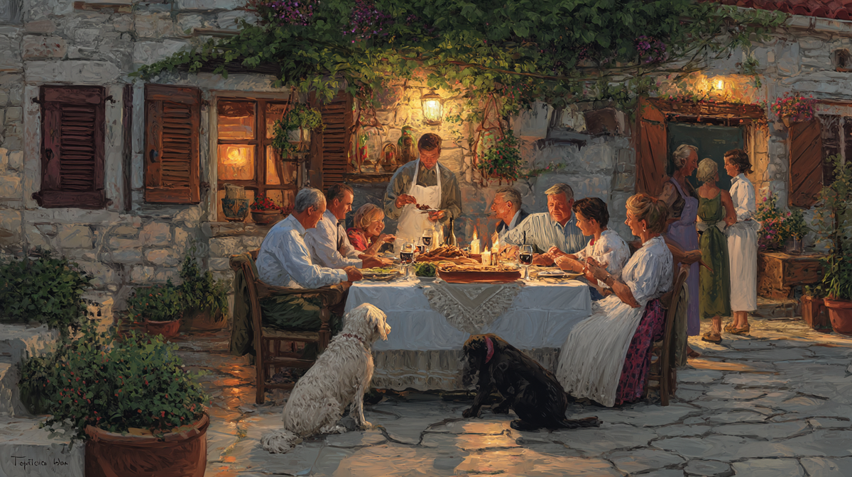 Паштикада на далматинской свадьбе