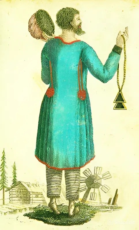 Самокрещенец. Гравюра. 1794 г. Источник: https://www.pravenc.ru/text/78246.html