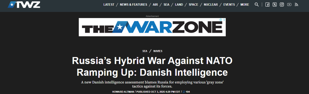 Гибридная война против НАТО набирает обороты: датская разведка
В новой оценке датской разведки утверждается, что Россия использует против них различную тактику «серой зоны».