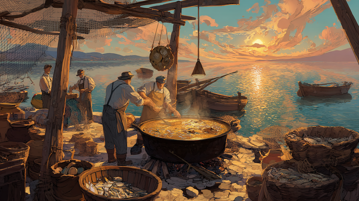 Брюдет на берегу Адриатики