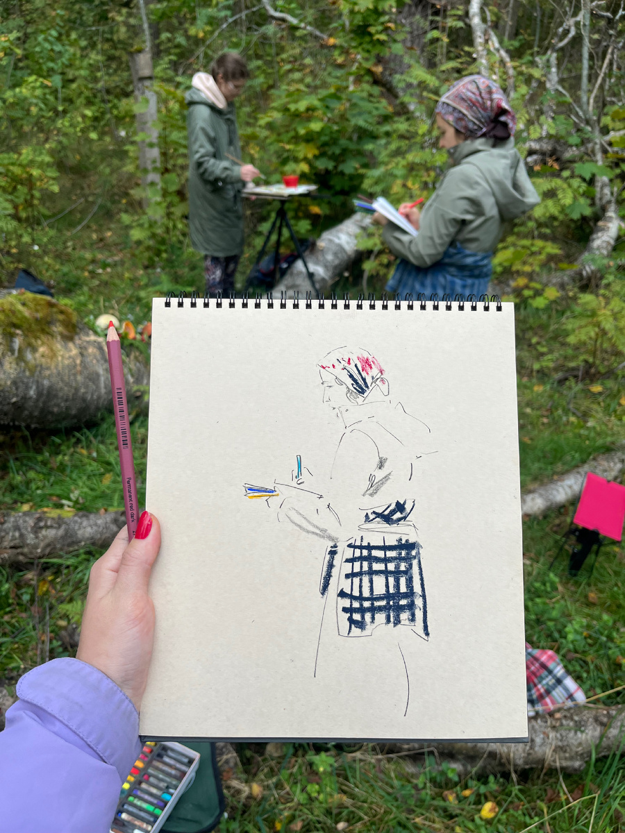 Набросок в лесу 