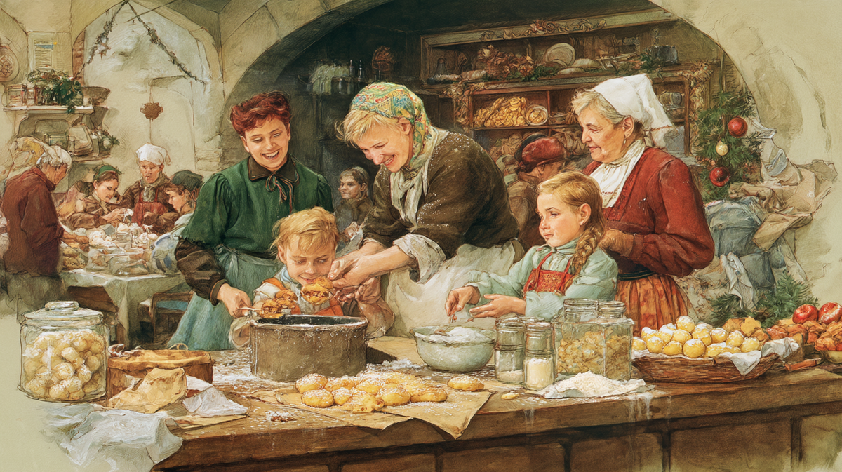 Фритуле на рождественском столе