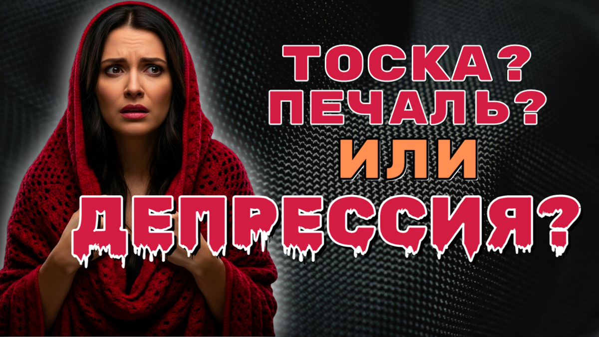 Тоска, печаль или депрессия? | Психокалипсис