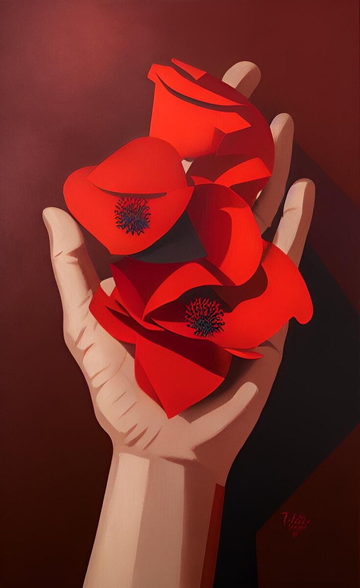 Алое.  Иллюстрация создана с помощью нейросети DreamAl.