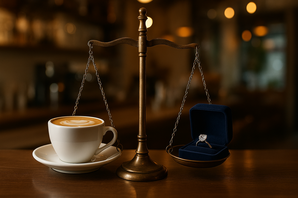 Чашка кофе за 200 р или кольцо за 12 млн  — мой ежедневный выбор