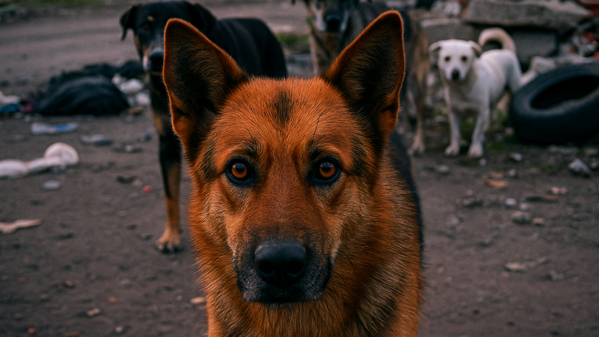 Стая бродячих собак
