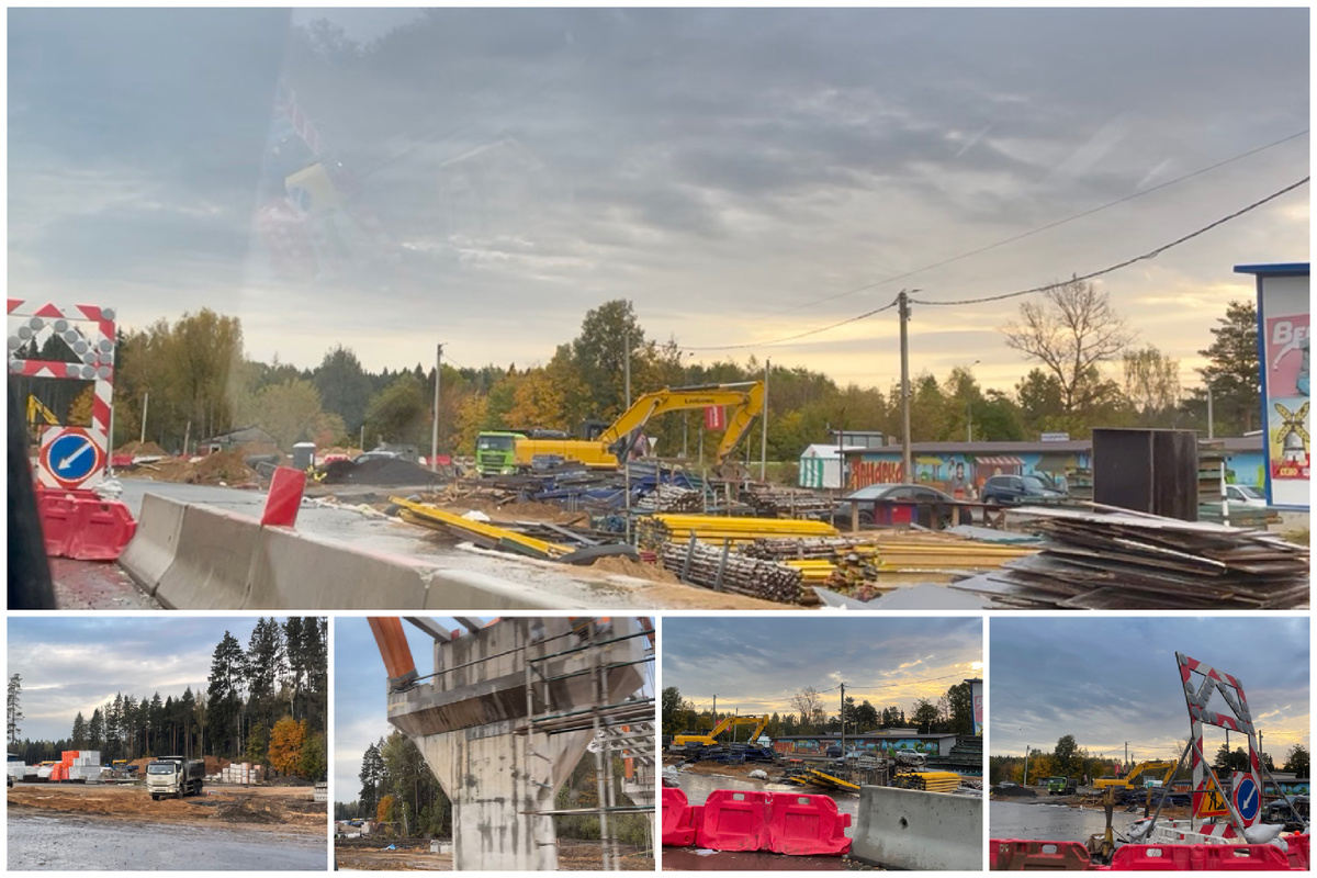 Дорожные картинки на въезде на нашу дорогу к даче