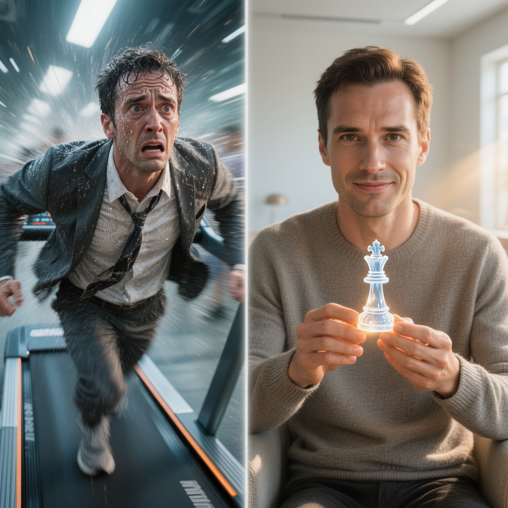 Два пути. Один — путь пота и суеты. Другой — путь мысли и контроля. Выбор за тобой.