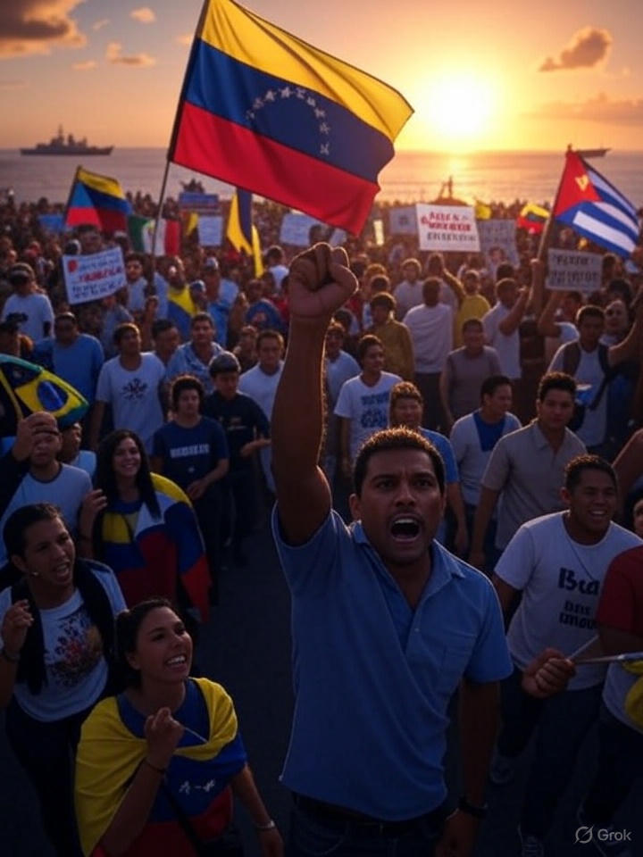 На улицах Каракаса люди ликуют, но не все верят в успех. Экономика Венесуэлы всё ещё хромает: инфляция достигла 1 698% в прошлом году, а полки магазинов пустеют.