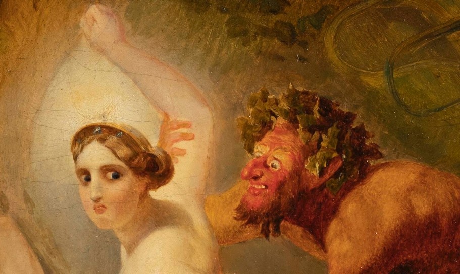 Карл Брюллов. Диана, Эндимион и сатир (фрагмент). 1830–1840-е. Русский музей