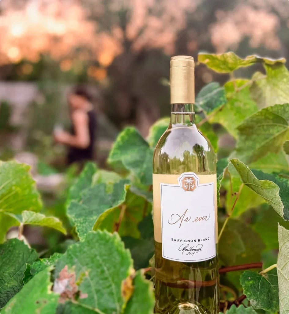 Новая бутылка, а где - то вдали мелькает сама мадам, играющая в таинственность. 