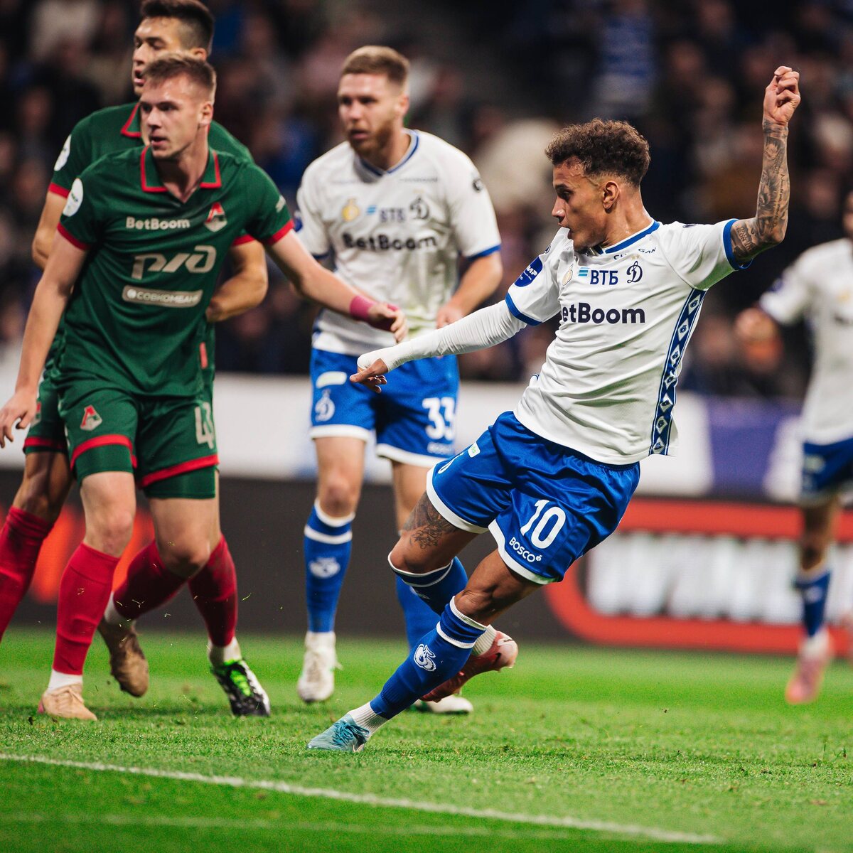     Гол Бителло в ворота «Локо». Фото: ФК «Динамо»