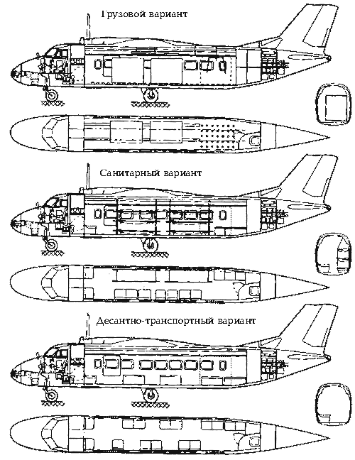 Бе-32 варианты компоновки