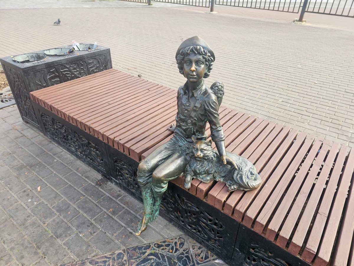 Московская область. Электросталь. "Ангел с котом"