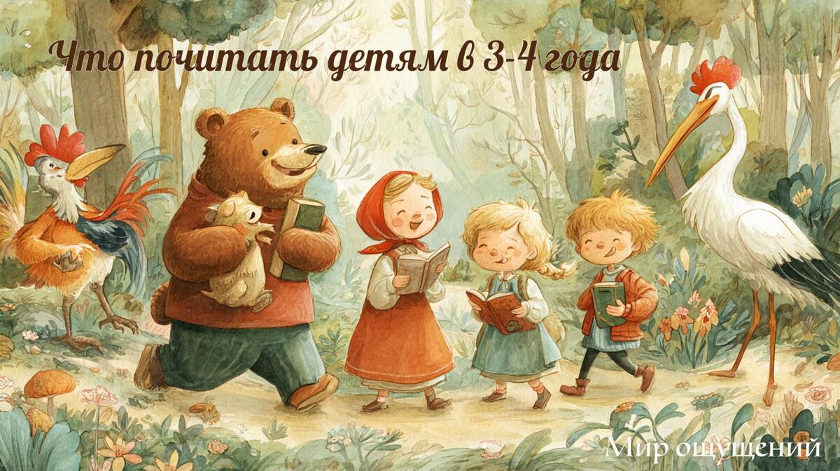 Что почитать ребенку в 3 года? Мир ощущений