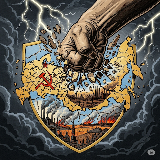 Иллюстрация "Экономический удар Рейха по СССР в начале войны, который должен был стать смертельным" создана сетью Джемини