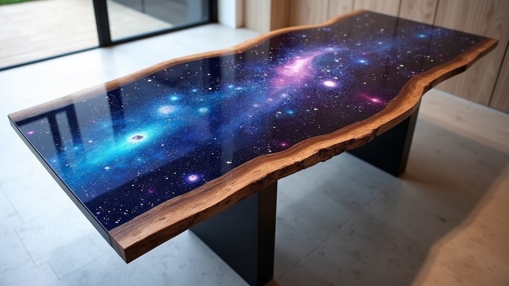    Как создать эффект "космоса" или "мрамора" в эпоксидной смоле? Узнайте наши техники и секреты, чтобы добиться потрясающих результатов! admin