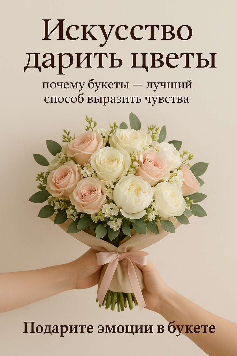 🌸 Искусство дарить цветы: почему букеты — лучший способ выразить чувства