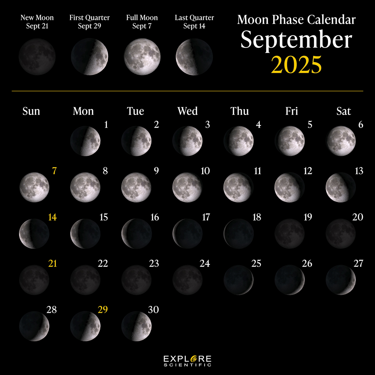 Фазый луный осенью 2025