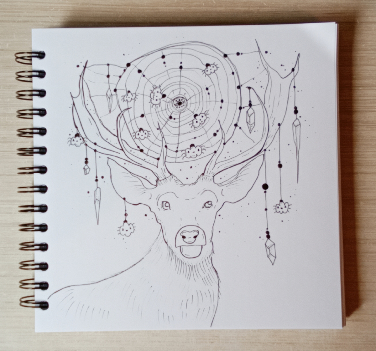 Инктобер 2025 - олень 