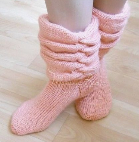 🧶👢НОЖКИ В ТЕПЛЕ! Вязанные домашние носки-сапожки! 👢🧶