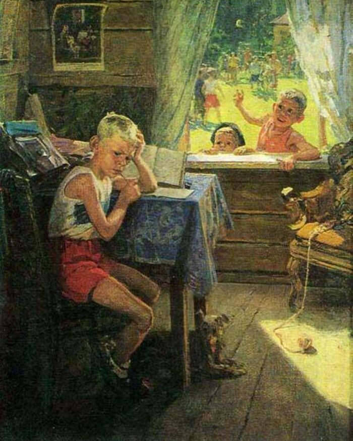 «Переэкзаменовка». 1954.