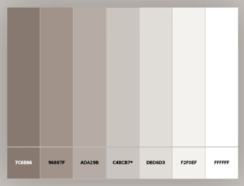 Бежевая палитра 