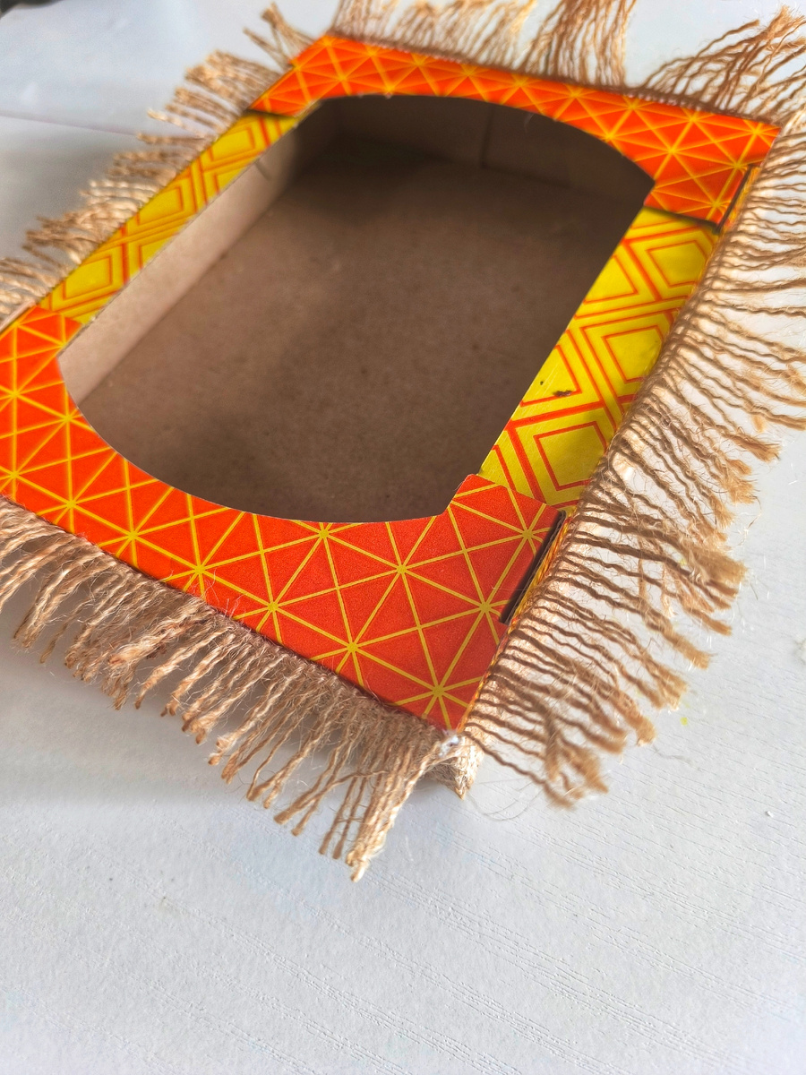 Заготовка из коробки для поделки 