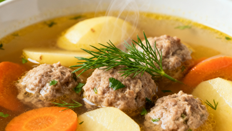 Суп с фрикадельками