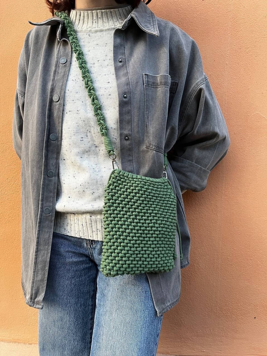 Сумка. Фото Марии Зиминой, автора школы макраме Zacramaschool