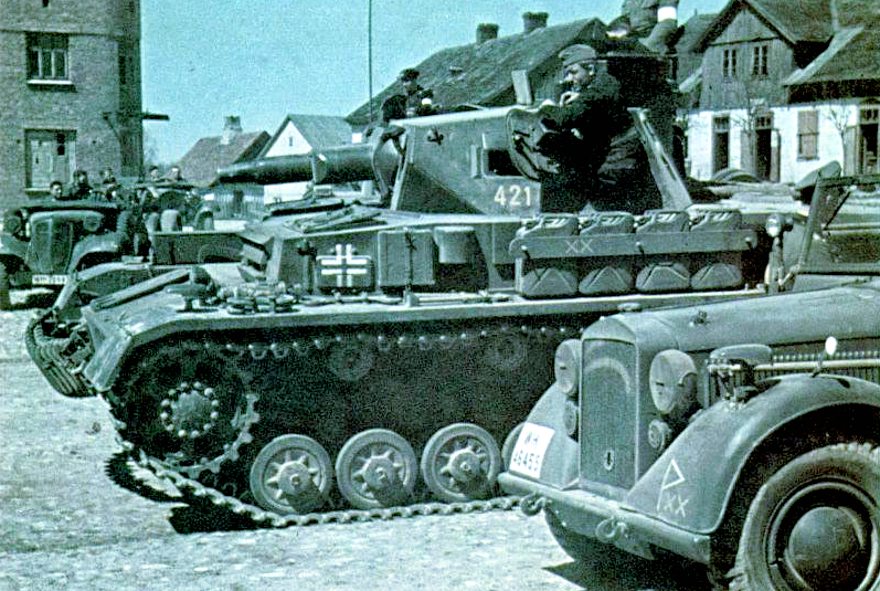 Техника 6-й ТД в Восточной Пруссии перед нападением на СССР.