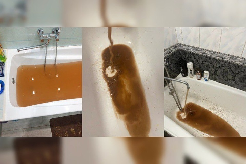    Вот такая вода течет из кранов жителей Куйбышевского района.