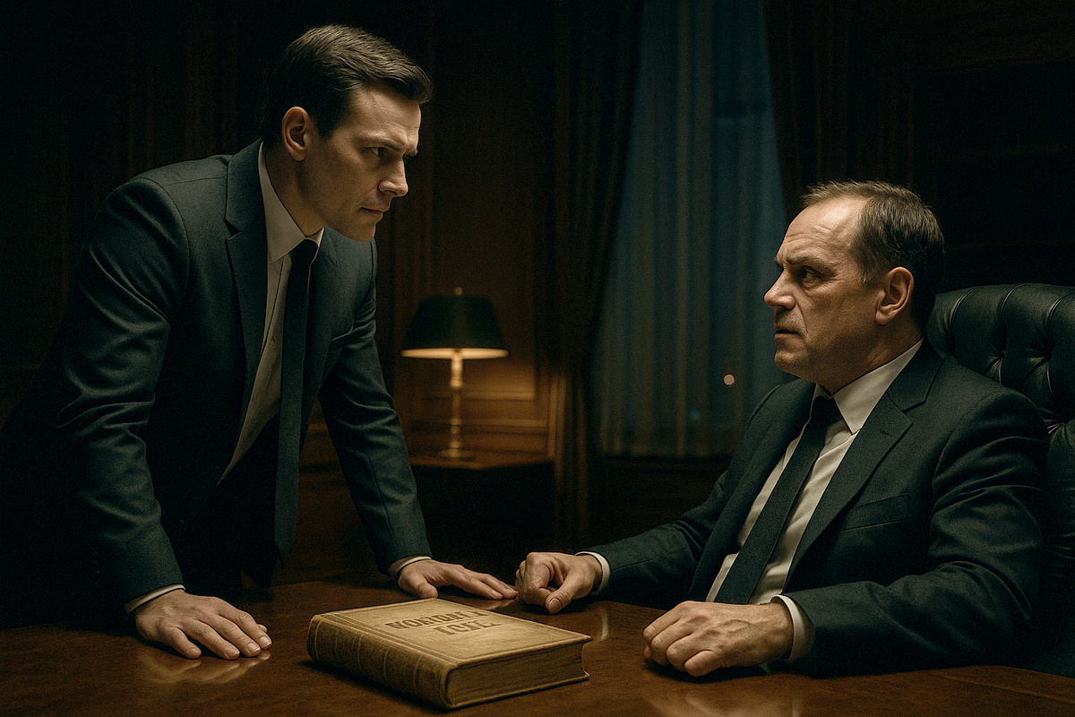 Каменев в кабинете Глухова