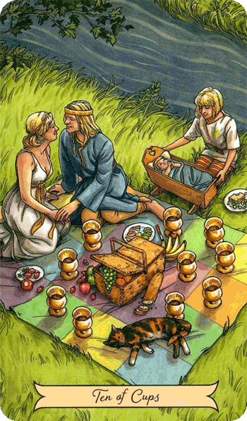 повседневное таро ведьмы, 10 кубков