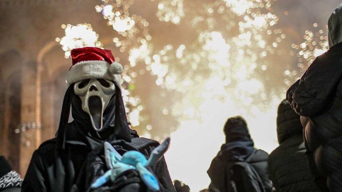 Акции против результатов парламентских выборов прошли в Тбилиси. Фото: DAVID MDZINARISHVILI. ЕРА