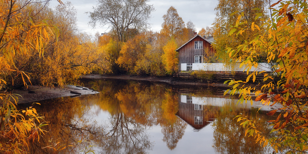 Золотая осень на реке...