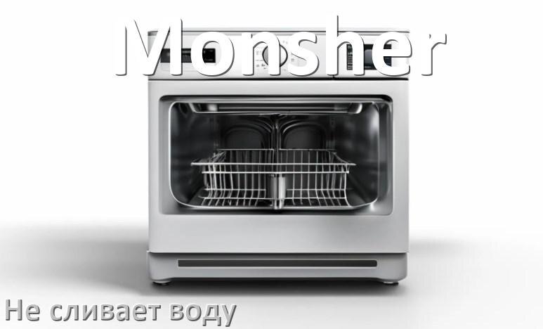 
Почему посудомоечная машина Monsher не сливает воду после мойки до конца
