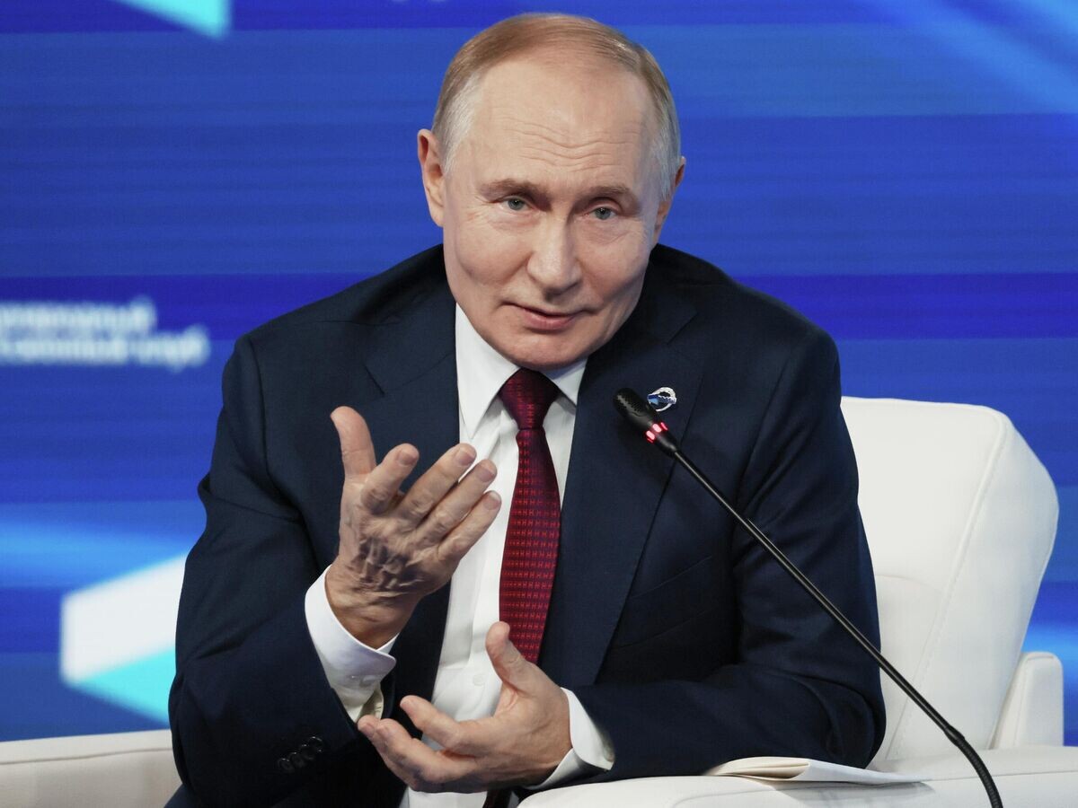    Президент РФ Владимир Путин выступает на пленарной сессии XXII Ежегодного заседания Международного дискуссионного клуба "Валдай" © РИА Новости / POOL