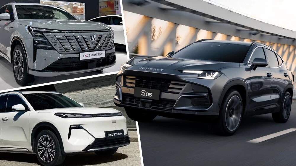 Три новых кроссовера Changan, Geely и Soueast получили ОТТС для России / фотоколлаж «Китайских автомобилей»
