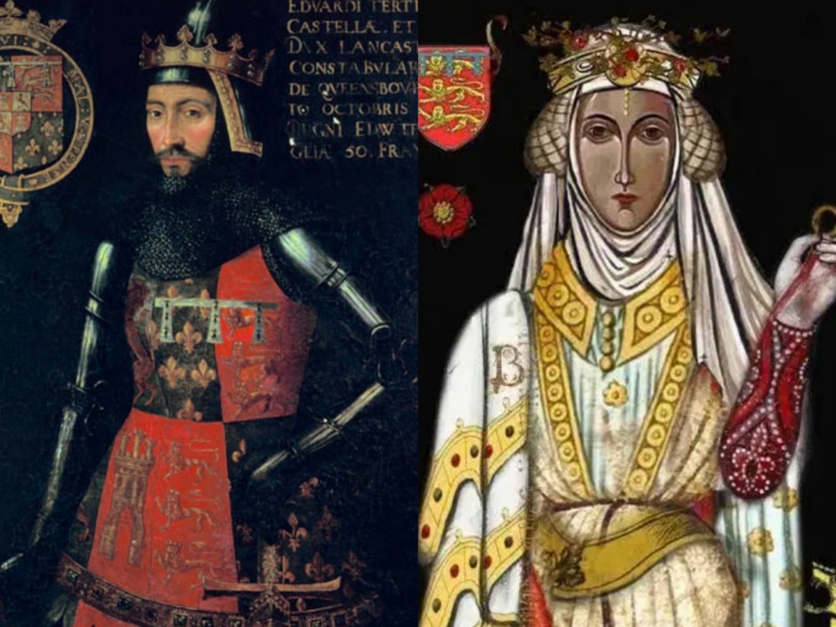 Родители Филиппы, Джон Гонт и Бланка Ланкастерская. 