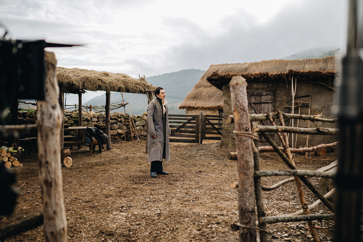    На съёмках фильма «Лермонтов»